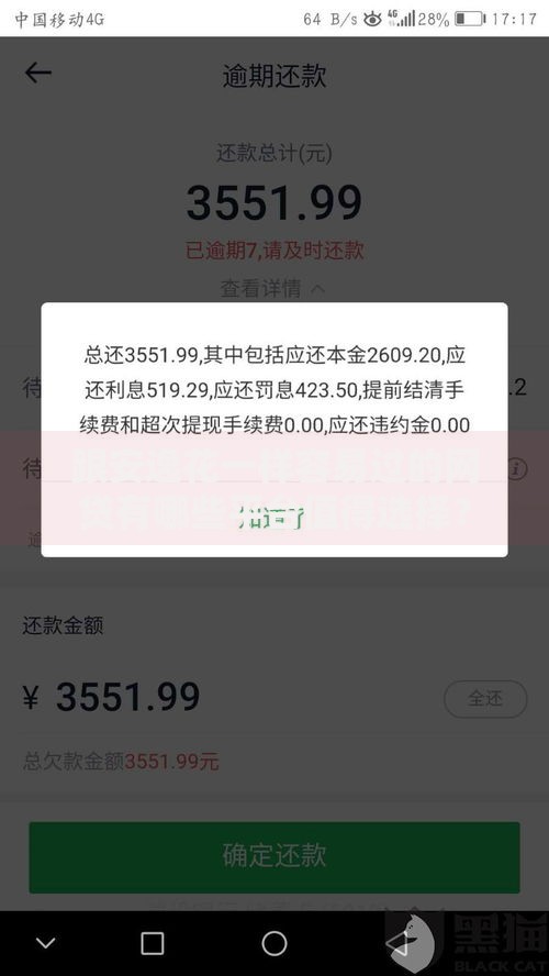 跟安逸花一样容易过的网贷有哪些平台值得选择？