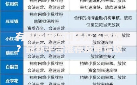 有哪些网贷口子好下款的？最新平台推荐及申请攻略