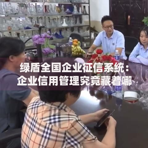 绿盾全国企业征信系统：企业信用管理究竟藏着哪些秘密？