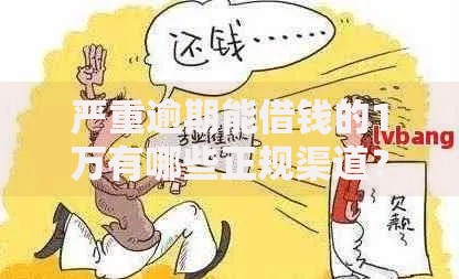 严重逾期能借钱的1万有哪些正规渠道？申请流程详解