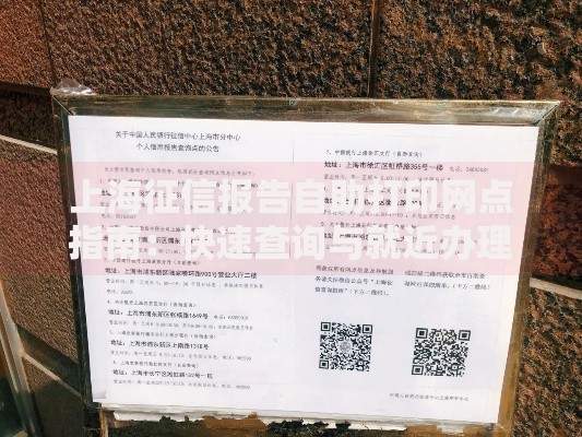 上海征信报告自助打印网点指南：快速查询与就近办理攻略