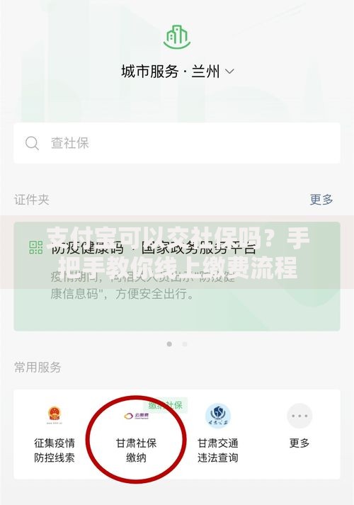 支付宝可以交社保吗？手把手教你线上缴费流程