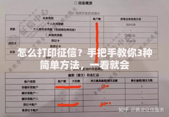 怎么打印征信？手把手教你3种简单方法，一看就会