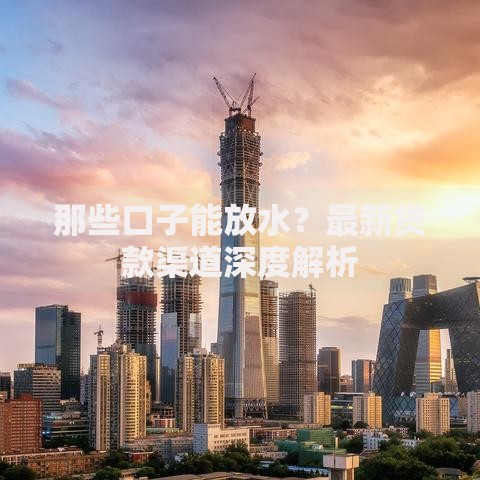 那些口子能放水？最新贷款渠道深度解析