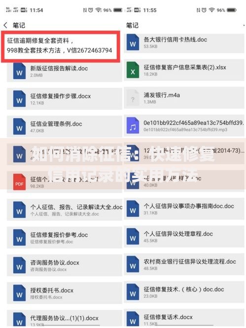 如何消除征信：快速修复信用记录的实用方法
