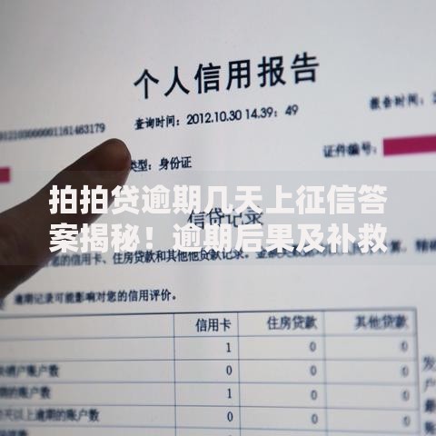 拍拍贷逾期几天上征信答案揭秘！逾期后果及补救方法必看