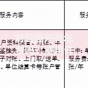 对公账户有年费吗？费用详情与常见问题避坑指南