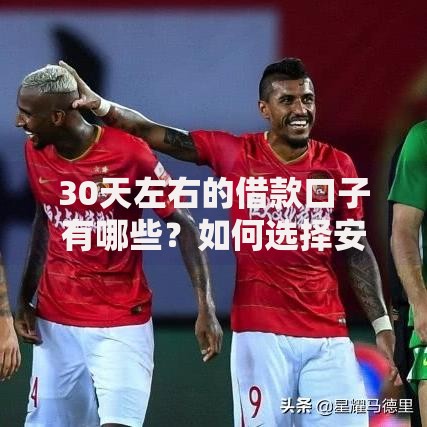 30天左右的借款口子有哪些？如何选择安全可靠的短期借款平台
