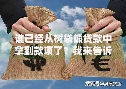 谁已经从树袋熊贷款中拿到款项了？我来告诉你底层逻辑