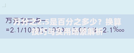 万分之2.5是百分之多少？换算技巧与实用场景解析