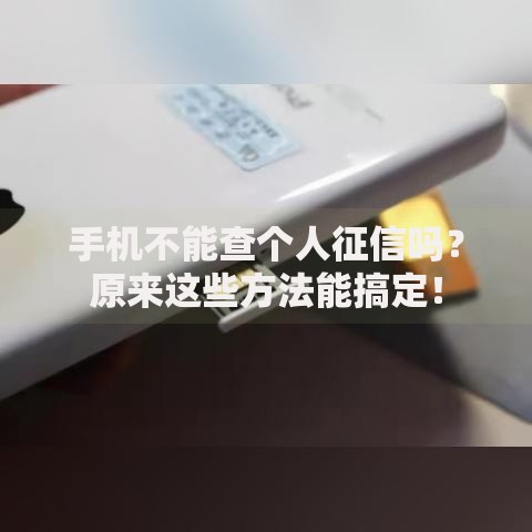 手机不能查个人征信吗？原来这些方法能搞定！