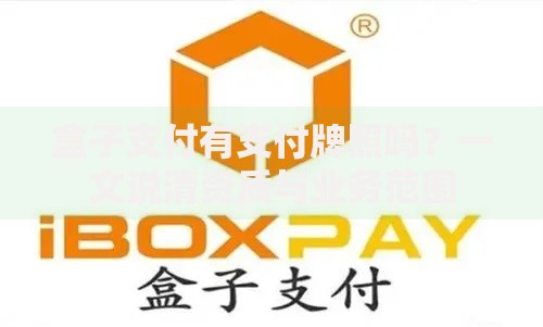 盒子支付有支付牌照吗？一文说清资质与业务范围