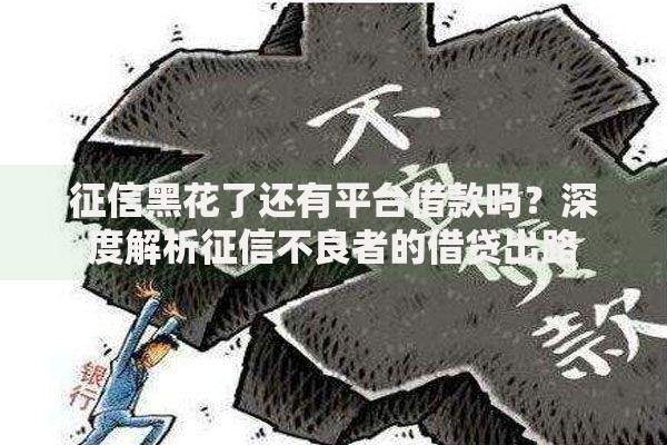 征信黑花了还有平台借款吗？深度解析征信不良者的借贷出路