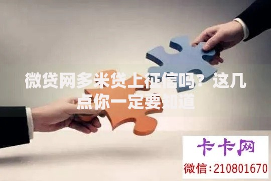 微贷网多米贷上征信吗？这几点你一定要知道