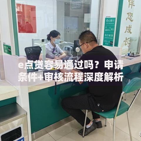 e点贷容易通过吗？申请条件+审核流程深度解析