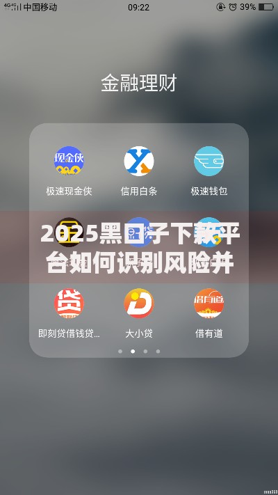 2025黑口子下款平台如何识别风险并安全借贷？