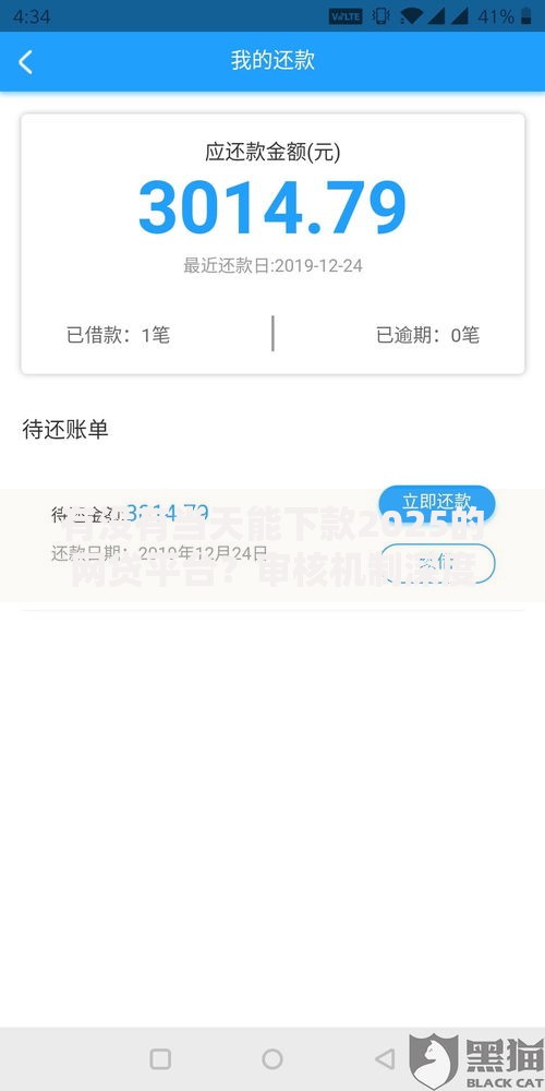 有没有当天能下款2025的网贷平台？审核机制深度解析