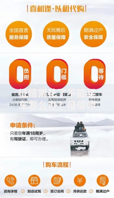 征信黑花了不能买车怎么办？征信修复与购车贷款解决方案
