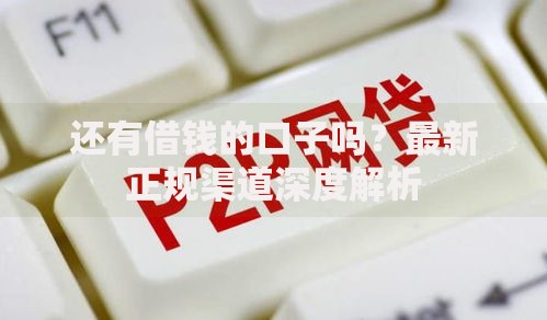 还有借钱的口子吗？最新正规渠道深度解析