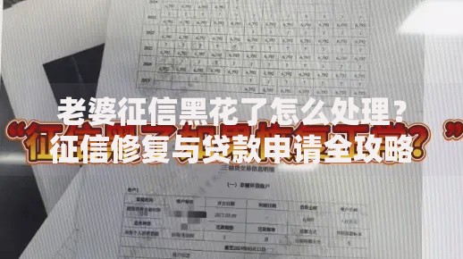 老婆征信黑花了怎么处理？征信修复与贷款申请全攻略