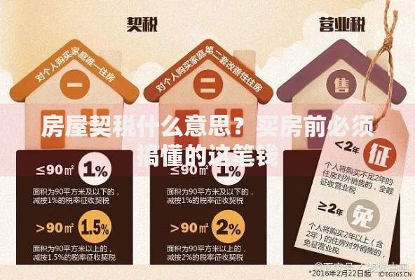 房屋契税什么意思？买房前必须搞懂的这笔钱