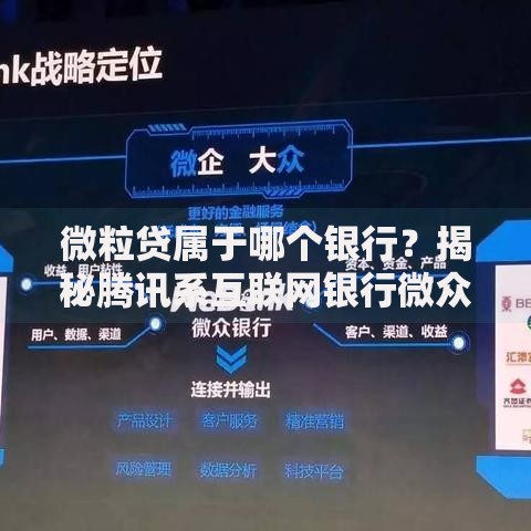 微粒贷属于哪个银行？揭秘腾讯系互联网银行微众