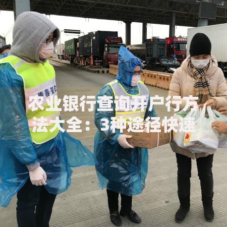 农业银行查询开户行方法大全：3种途径快速定位网点信息