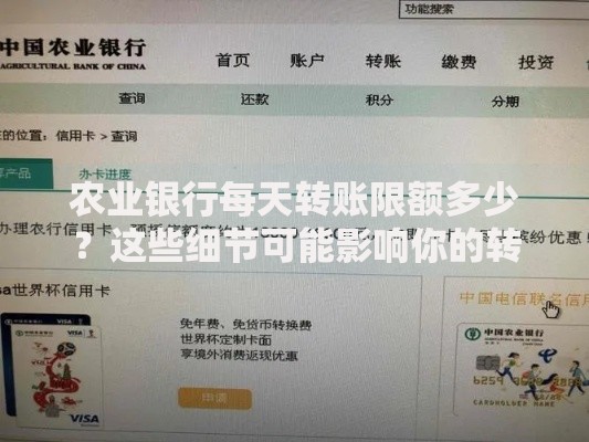 农业银行每天转账限额多少？这些细节可能影响你的转账操作