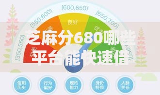 芝麻分680哪些平台能快速借到1000元？