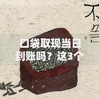 口袋取现当日到账吗？这3个关键点你一定要知道