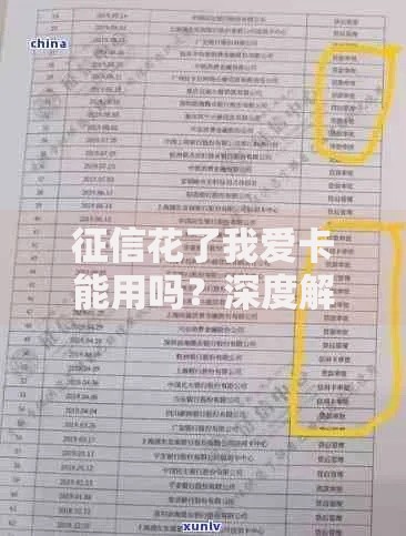 征信花了我爱卡能用吗？深度解析信用记录对贷款的影响