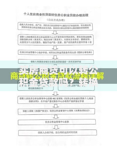 买房商贷可以转公积金贷款吗？转换条件、流程和注意事项全解析