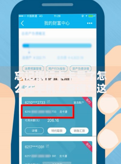 忘记银行卡卡号了怎么在手机上查询?这些方法超实用! 忘记银行卡卡号了怎么在手机上查询?这些方法超实用!