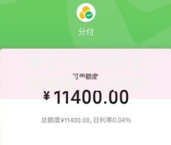 微信分付额度在哪里看？三步教你快速查询信用消费额度
