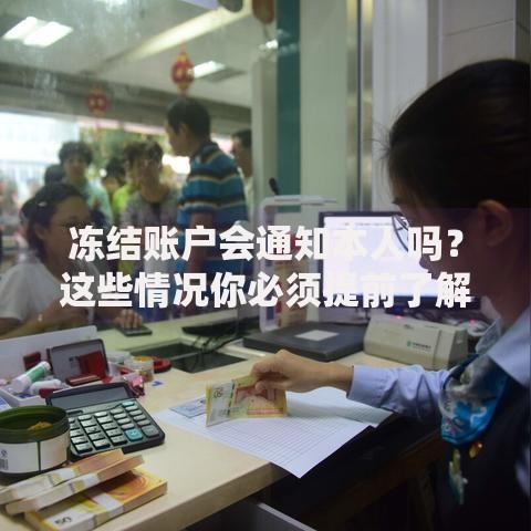 冻结账户会通知本人吗？这些情况你必须提前了解
