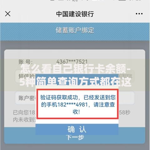 怎么看自己银行卡余额-5种简单查询方式都在这里