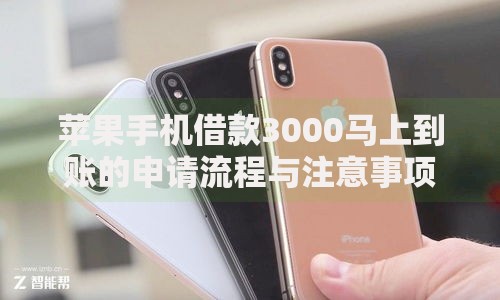 苹果手机借款3000马上到账的申请流程与注意事项