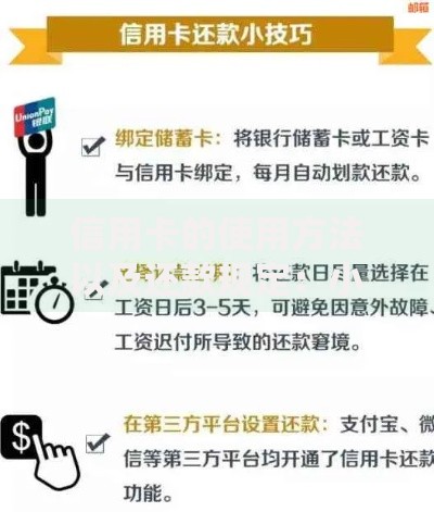 信用卡的使用方法以及还款规定：小白必看的避坑指南