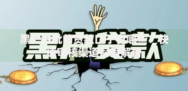 黑户秒批的贷款口子有哪些？快速审核渠道深度解析