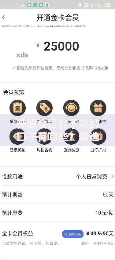 开通会员能下款的口子有哪些？精选正规平台解析