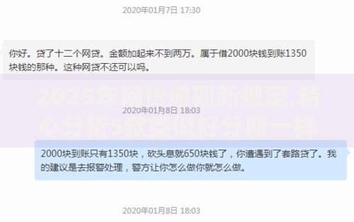 2025年网贷逾期新规定,精心分析5款类似好分期一样容易下款的软件