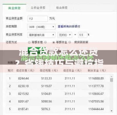 混合贷款怎么还贷？省钱技巧与避坑指南全解析