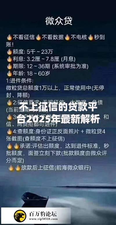 不上征信的贷款平台2025年最新解析与合规选择指南