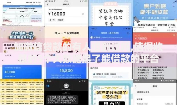 加微信贷款的有人借到过吗,值得收藏的5个大数据黑了能借款的平台