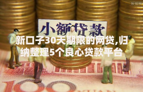 新口子30天期限的网贷,归纳整理5个良心贷款平台