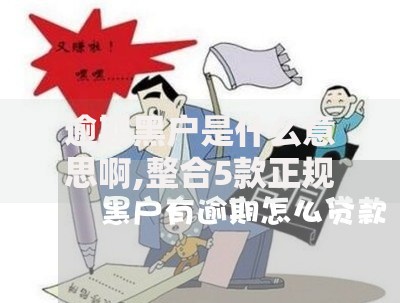 逾期黑户是什么意思啊,整合5款正规贷款公司平台