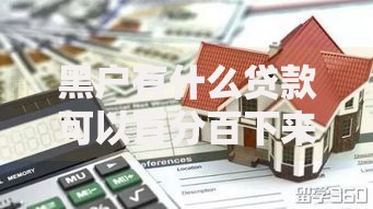 黑户有什么贷款可以百分百下来的,整合5款大数据黑了能借款的平台