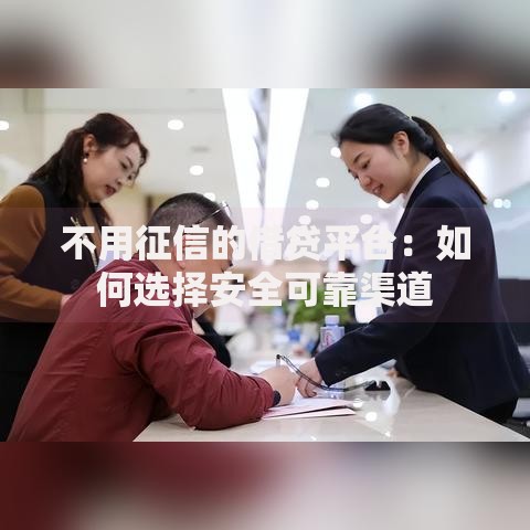 不用征信的借贷平台：如何选择安全可靠渠道