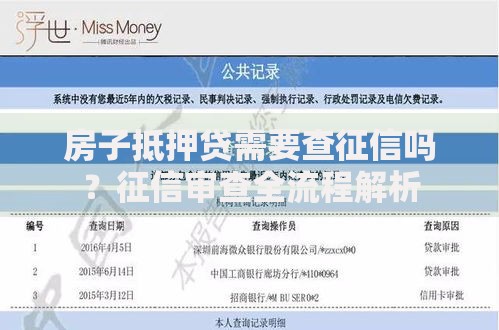 房子抵押贷需要查征信吗？征信审查全流程解析