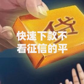 快速下款不看征信的平台,为您介绍5款网上借钱的平台